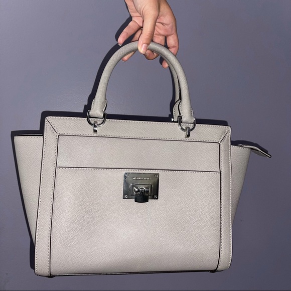 Michael Kors Gray Hand Bag - Picture 2 of 16